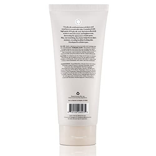 Naturium The Smoother Glycolic Acid Body Lotion - 10% Glycolic Acid Resurfacing & Exfoliating Treatment, 8 oz Avelisse