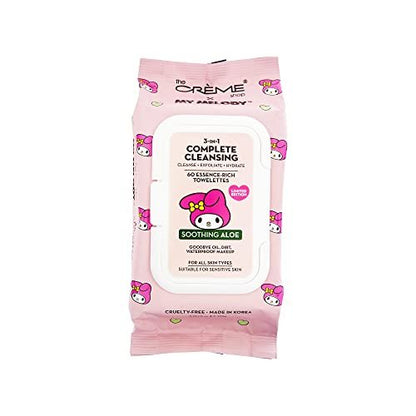 My Melody 3-IN-1 Complete Cleansing Essence-Rich Towelettes - Smoothing Aloe Avelisse