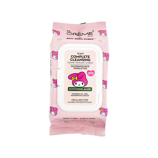 My Melody 3-IN-1 Complete Cleansing Essence-Rich Towelettes - Smoothing Aloe Avelisse
