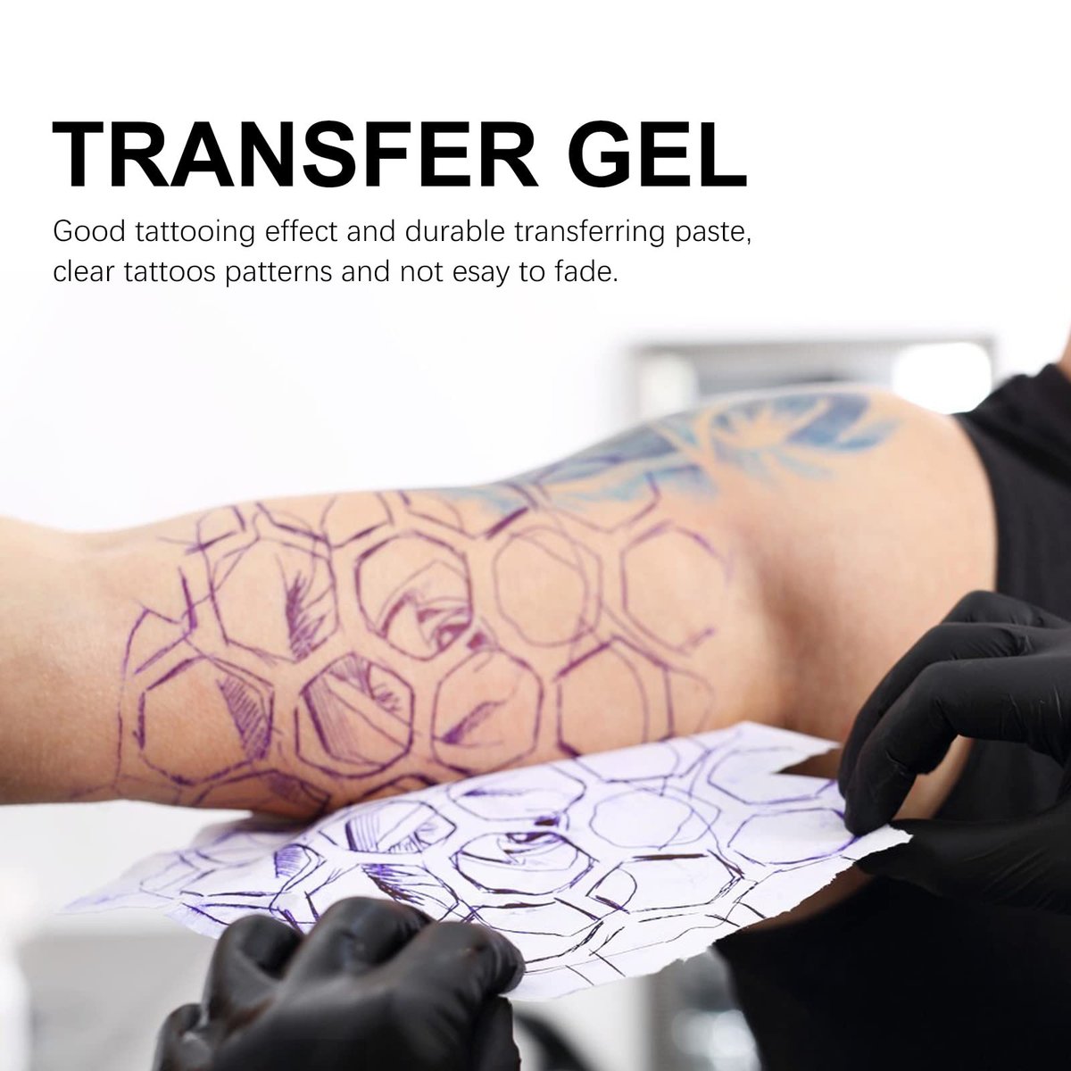 EQEIYICS Tattoo Stencil Transfer Gel Solution – 150ml Professional Clear & Long-Lasting Stencil Cream for Tattooing - görsel 9