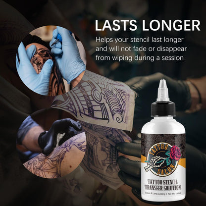 EQEIYICS Tattoo Stencil Transfer Gel Solution – 150ml Professional Clear & Long-Lasting Stencil Cream for Tattooing