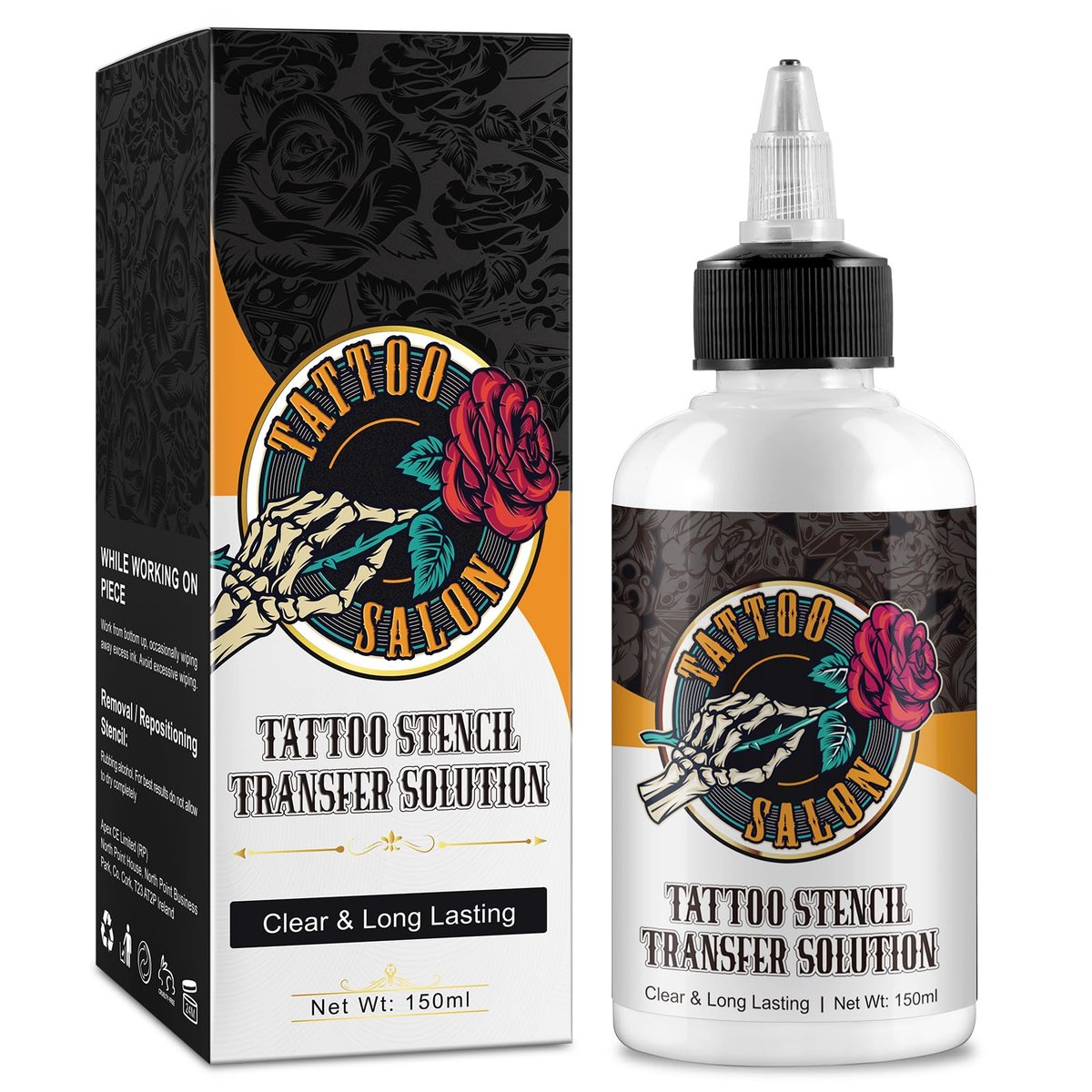 EQEIYICS Tattoo Stencil Transfer Gel Solution – 150ml Professional Clear & Long-Lasting Stencil Cream for Tattooing - görsel 1