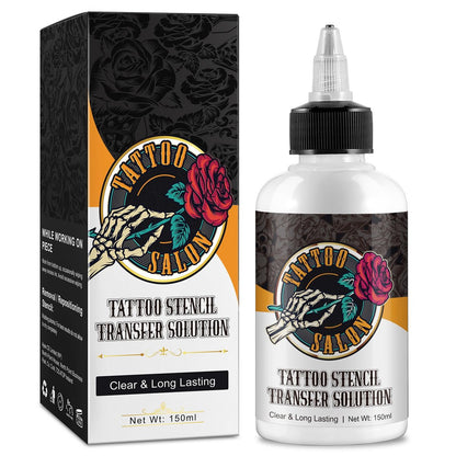 EQEIYICS Tattoo Stencil Transfer Gel Solution – 150ml Professional Clear & Long-Lasting Stencil Cream for Tattooing