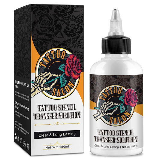 EQEIYICS Tattoo Stencil Transfer Gel Solution – 150ml Professional Clear & Long-Lasting Stencil Cream for Tattooing