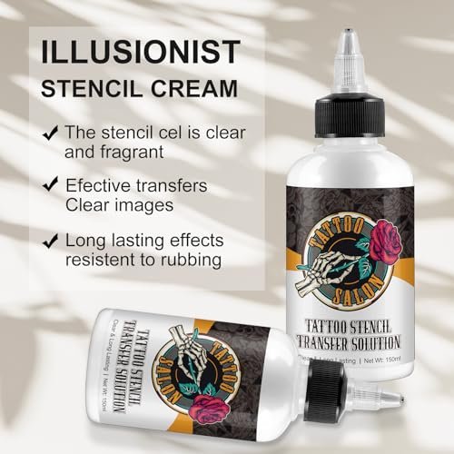 EQEIYICS Tattoo Stencil Transfer Gel Solution – 150ml Professional Clear & Long-Lasting Stencil Cream for Tattooing - görsel 4