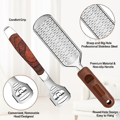 53pcs Foot File Callus Remover - Stainless Steel Large Foot Rasp with 50 Replacement Blades & 1 Foot File Head for Wet and Dry Feet - görsel 6
