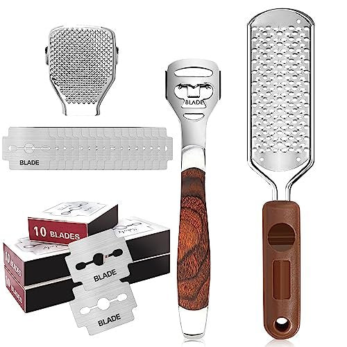 53pcs Foot File Callus Remover - Stainless Steel Large Foot Rasp with 50 Replacement Blades & 1 Foot File Head for Wet and Dry Feet - görsel 2