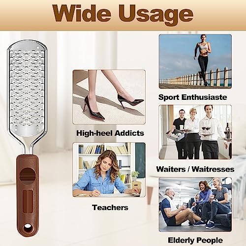53pcs Foot File Callus Remover - Stainless Steel Large Foot Rasp with 50 Replacement Blades & 1 Foot File Head for Wet and Dry Feet - görsel 12