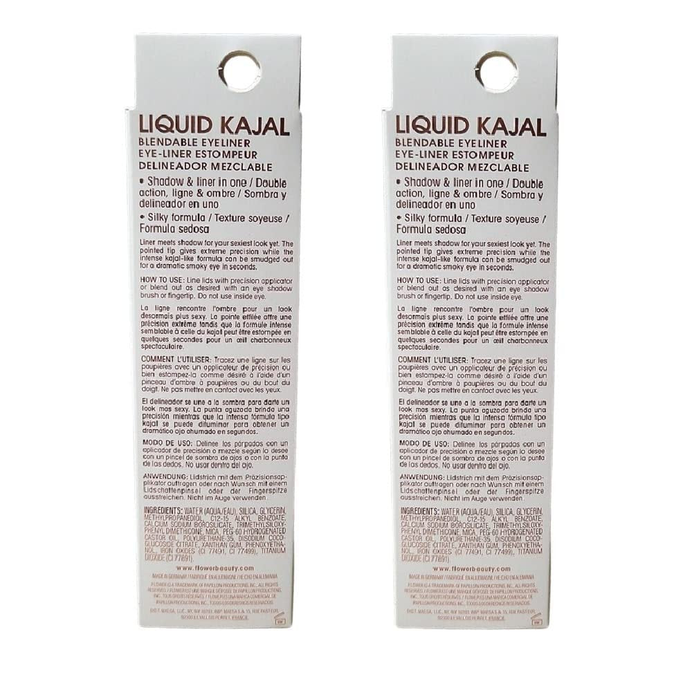 FLOWER BEAUTY Liquid Blendable Eyeliner, Spiced LK1 - Pack of 2 - Brown Eyeliner for Soft, Smudged Looks - görsel 5