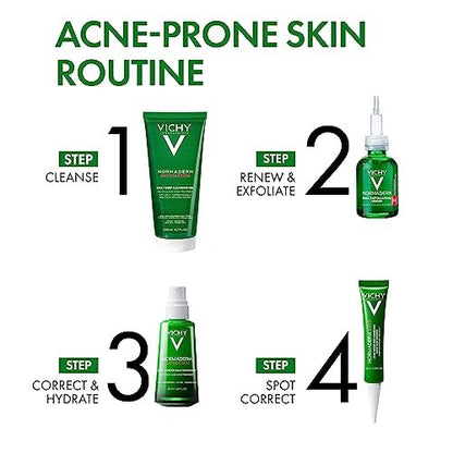Vichy Normaderm BHA Exfoliating Serum - Salicylic Acid & Glycolic Acid Acne Treatment, 1.01 Fl Oz Avelisse