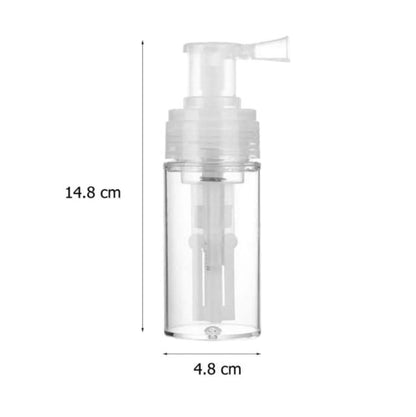 Duehut 110ml Powder Spray Bottle - Portable Detachable Travel Spray Bottle for Hair Fiber, Cosmetics, and Home Use