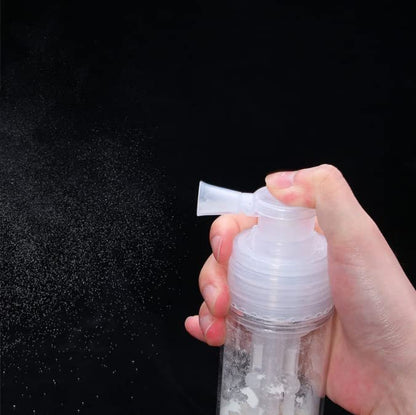 Duehut 110ml Powder Spray Bottle - Portable Detachable Travel Spray Bottle for Hair Fiber, Cosmetics, and Home Use