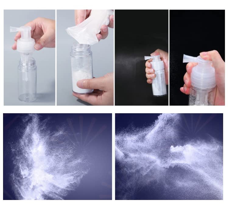 Duehut 110ml Powder Spray Bottle - Portable Detachable Travel Spray Bottle for Hair Fiber, Cosmetics, and Home Use - görsel 5