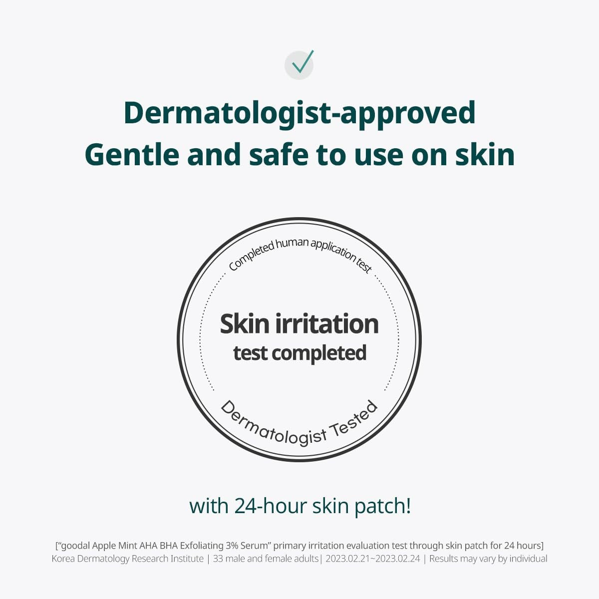 Goodal Apple Mint AHA BHA Exfoliating Serum - 2.5% AHA, 0.5% BHA Salicylic Acid for Blackheads, Enlarged Pores, Wrinkles & Fine Lines - 18 Free Formula - 1.69 fl oz - görsel 13