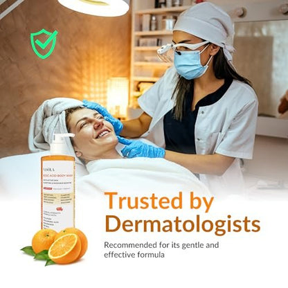 Nasola Kojic Acid Body Wash – Turmeric & Vitamin C Skin Brightening Shower Gel – Deep Gentle Moisturizer for Women & Men – Hydrating Body Wash for All Skin Types – 11.8 fl oz Avelisse