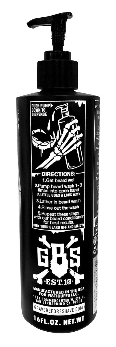Grave Before Shave Beard Wash 16 oz with Pump Top - Premium Beard Cleanser for Men - görsel 3