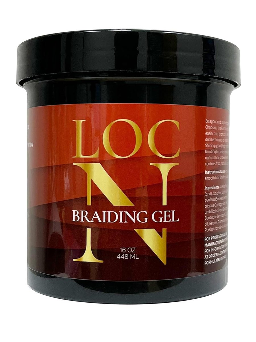 LOC N Professional Braiding Gel Extra Hold 16 oz - Red Avelisse