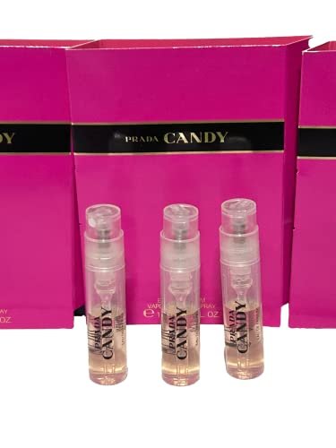Prada Candy Eau de Parfum Sample Spray Vial - 1.2 ml (Pack of 3) - Women's Perfume Avelisse
