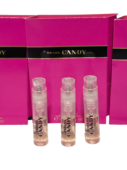 Prada Candy Eau de Parfum Sample Spray Vial - 1.2 ml (Pack of 3) - Women's Perfume Avelisse