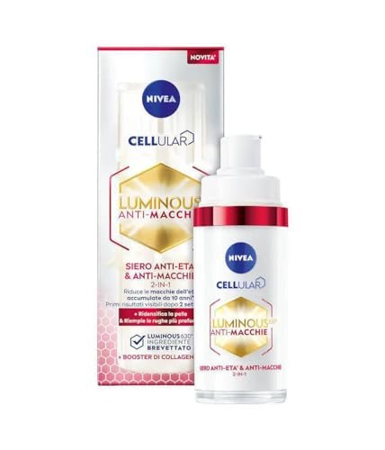 NIVEA Cellular Luminous630 Anti-Spot & Anti-Age Face Serum – 30 ml for Brighter, Even-Toned Skin with Hydration & Firmness Support Avelisse