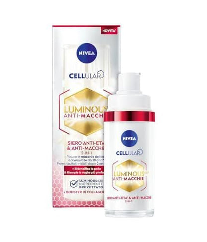 NIVEA Cellular Luminous630 Anti-Spot & Anti-Age Face Serum – 30 ml for Brighter, Even-Toned Skin with Hydration & Firmness Support Avelisse