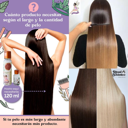 RITUAL BOTANICO Keratina Organica 250 ML – 12 Natural Oils & Amino Acids for Smooth, Silky Hair (4-6 Months Effect) with Argan, Green Tea, Shea