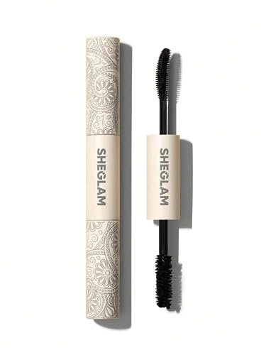 SHEGLAM 2 In 1 Black Volume and Length Washable Mascara - Long Lasting Dual-Ended Tubing Eye Makeup - görsel 2