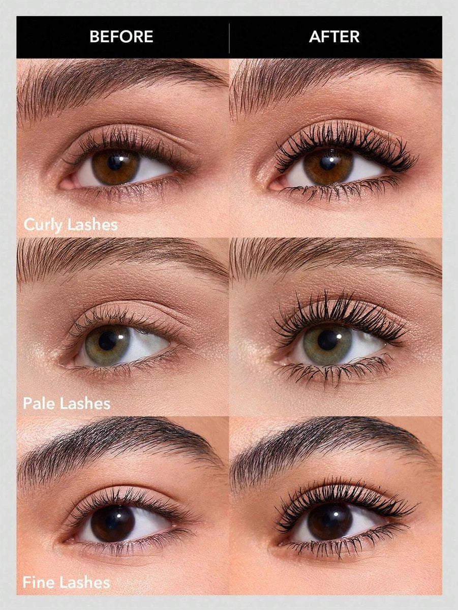 SHEGLAM 2 In 1 Black Volume and Length Washable Mascara - Long Lasting Dual-Ended Tubing Eye Makeup - görsel 11