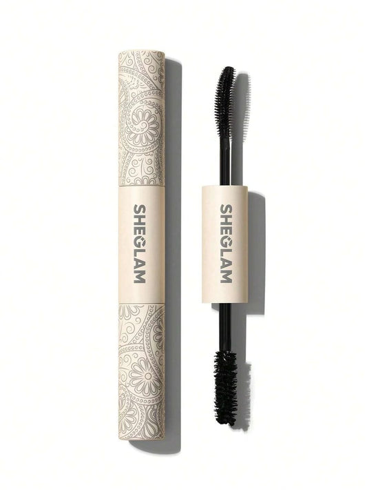 SHEGLAM 2 In 1 Black Volume and Length Washable Mascara - Long Lasting Dual-Ended Tubing Eye Makeup