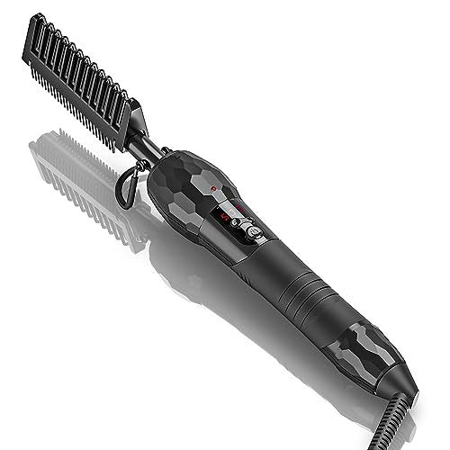 LURA 180°F-500°F Electric Hot Comb Straightener for Lace Front Wigs and African American Hair, Digital Display, Pressing Comb for Black Women Avelisse