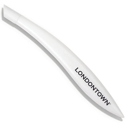 LONDONTOWN Cuticle Pusher Tool with Rubber Finish Tip Bevel Edge - Professional Grade Plastic Precision Fingertip Nail Scrapper Manicure Stick Avelisse