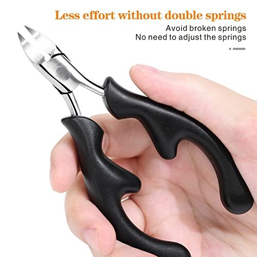 RIMEI Professional Toenail Clippers for Thick & Ingrown Nails – Podiatrist Recommended, Stainless Steel Curved Blade for Men & Seniors - görsel 6