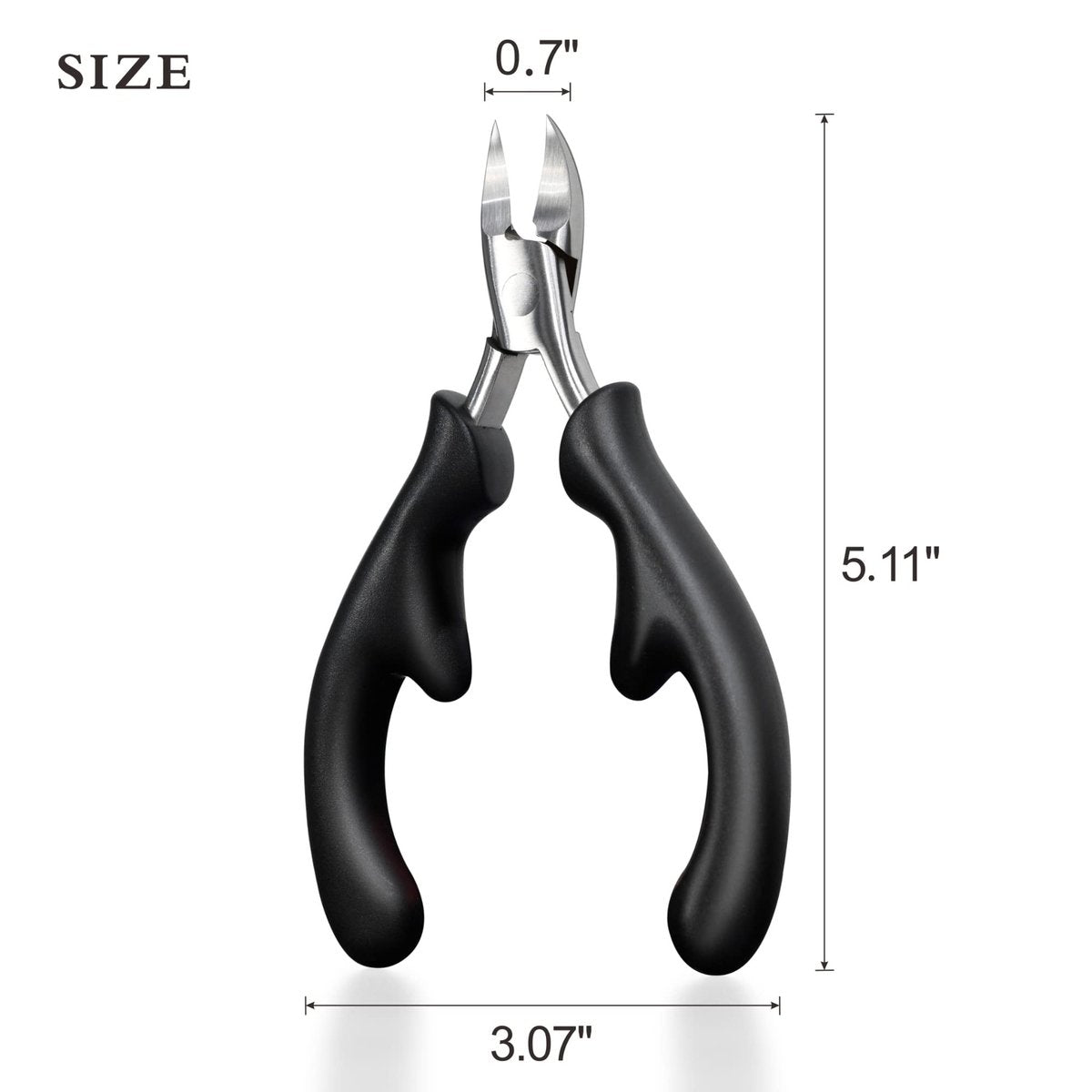 RIMEI Professional Toenail Clippers for Thick & Ingrown Nails – Podiatrist Recommended, Stainless Steel Curved Blade for Men & Seniors - görsel 11
