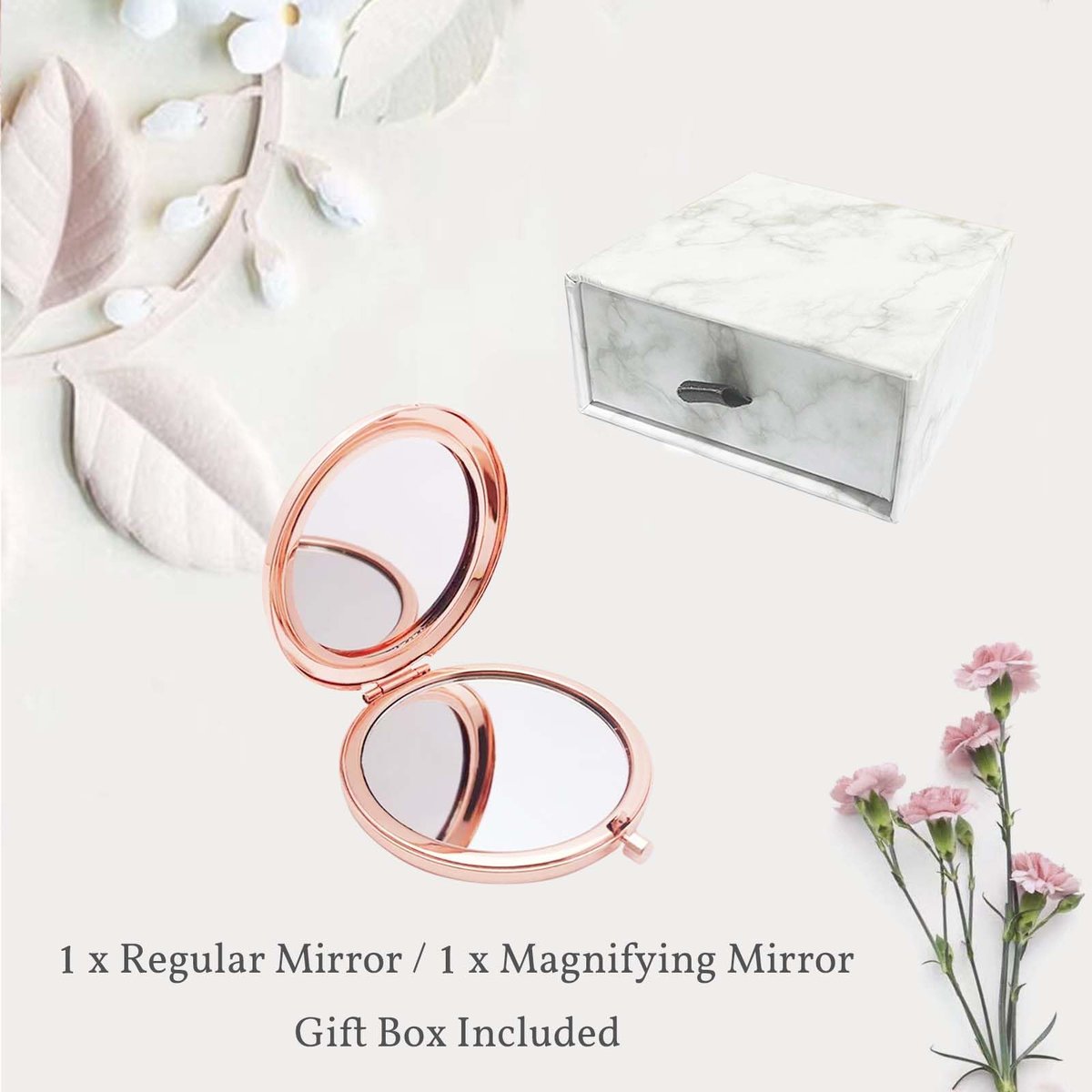 boutikpro Sister Gifts Compact Mirror - To My Beautiful Sister Rose Gold Compact Mirror for Women - görsel 7