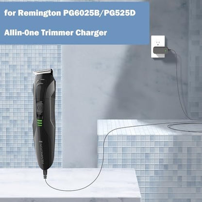 Replacement Charger for Remington PG525 PG6025 MB2500 PG6135 PG6060 All-in-One Trimmer - AC Adapter Power Cord