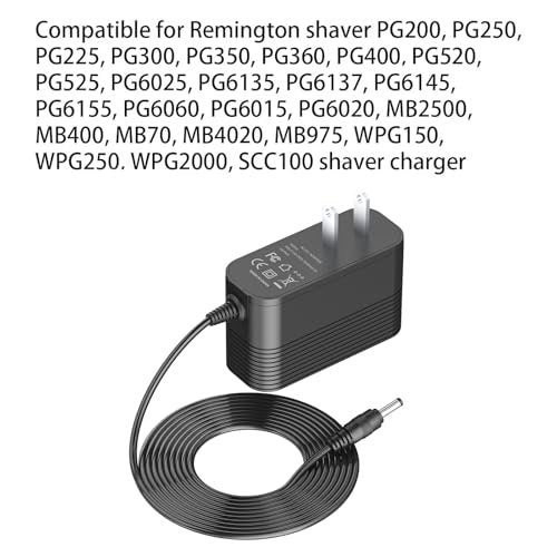 Replacement Charger for Remington PG525 PG6025 MB2500 PG6135 PG6060 All-in-One Trimmer - AC Adapter Power Cord - görsel 14