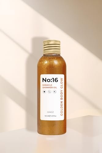 Sinoz No:16 Miracle Shimmer Oil – Golden Glow for Body & Hair with 16 Natural Oils, Lightweight & Non-Greasy (3.38 fl oz) - görsel 11