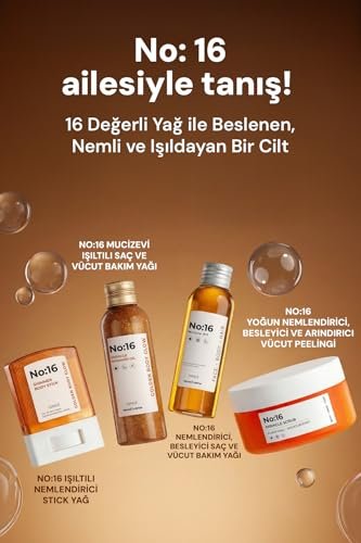 Sinoz No:16 Miracle Shimmer Oil – Golden Glow for Body & Hair with 16 Natural Oils, Lightweight & Non-Greasy (3.38 fl oz) - görsel 13