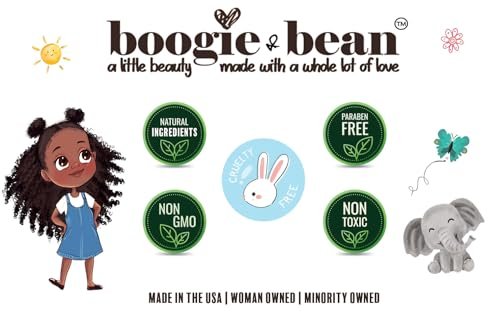 Boogie and Bean Kids Hair Oil – Nourishing Oil for Curly, Natural, Braided Styles – Suitable for Infants, Girls, Boys with 4C Hair Avelisse