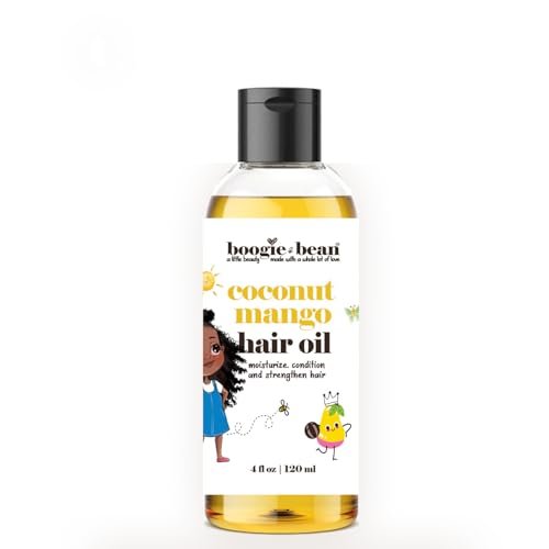 Boogie and Bean Kids Hair Oil – Nourishing Oil for Curly, Natural, Braided Styles – Suitable for Infants, Girls, Boys with 4C Hair Avelisse