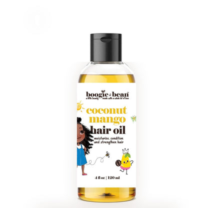Boogie and Bean Kids Hair Oil – Nourishing Oil for Curly, Natural, Braided Styles – Suitable for Infants, Girls, Boys with 4C Hair Avelisse