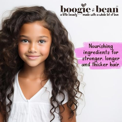 Boogie and Bean Hair Styling Creme & Pomade for Thick & Curly Hair Kids with Locs, Curls, Twists & Braids - Natural Oils & Mango Butter for Black Hair (8 oz) Avelisse