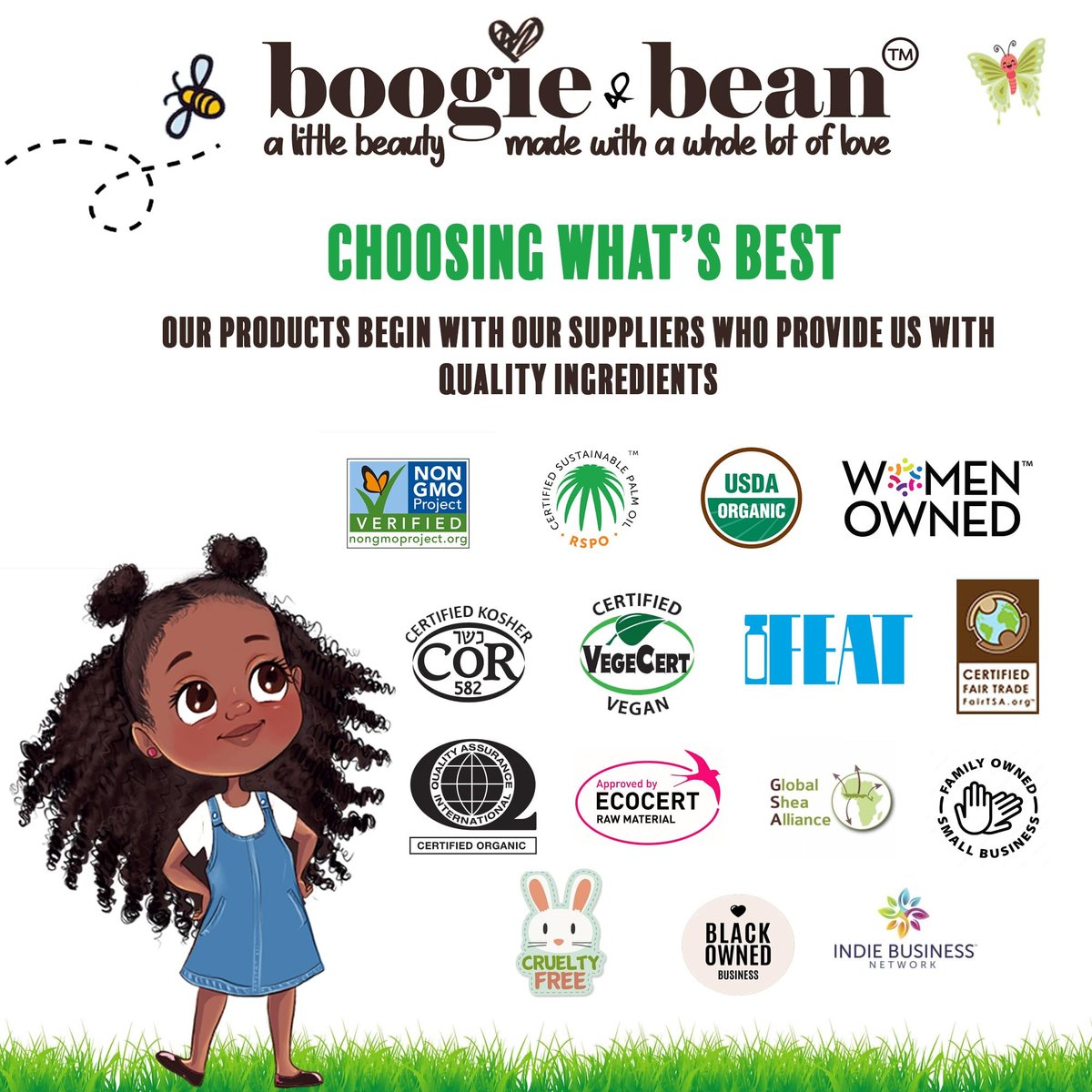 Boogie and Bean Kids Hair Oil – Nourishing Oil for Curly, Natural, Braided Styles – Suitable for Infants, Girls, Boys with 4C Hair Avelisse