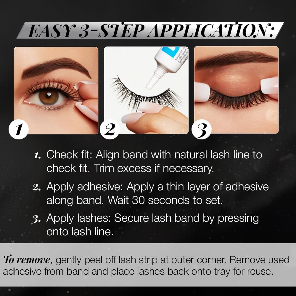 Ardell Studio Effects Demi Wispies False Eyelashes, Custom Layered Wispy Lashes for Natural Volume and Length, 4 Pack Avelisse