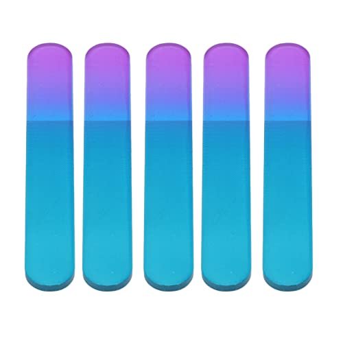 Ymiko 5-Pack Glass Nail Files with Cases – Double Sided Physical Polishing, Professional Manicure Tools, White - görsel 6