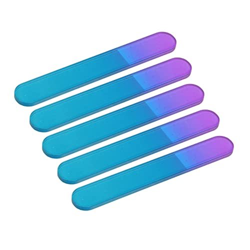Ymiko 5-Pack Glass Nail Files with Cases – Double Sided Physical Polishing, Professional Manicure Tools, White - görsel 4