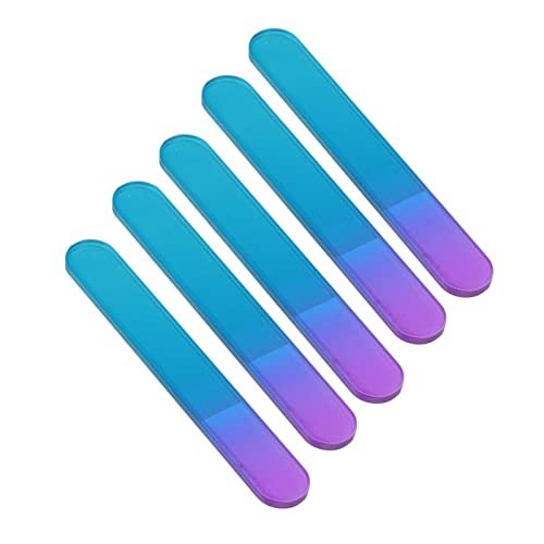 Ymiko 5-Pack Glass Nail Files with Cases – Double Sided Physical Polishing, Professional Manicure Tools, White - görsel 12