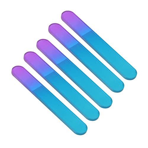 Ymiko 5-Pack Glass Nail Files with Cases – Double Sided Physical Polishing, Professional Manicure Tools, White - görsel 8