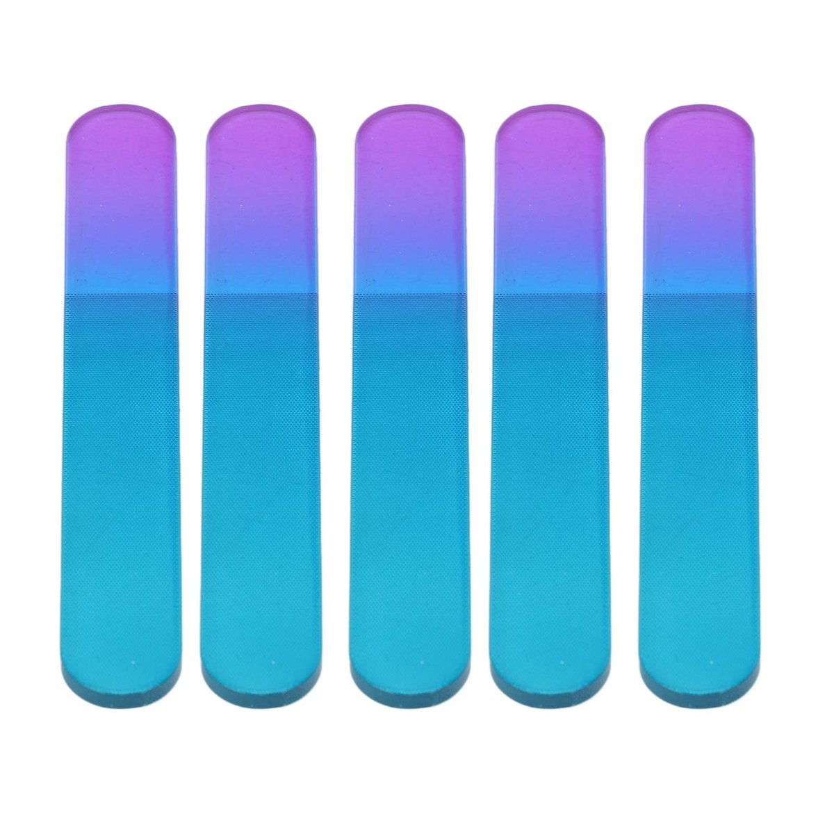 Ymiko 5-Pack Glass Nail Files with Cases – Double Sided Physical Polishing, Professional Manicure Tools, White - görsel 5