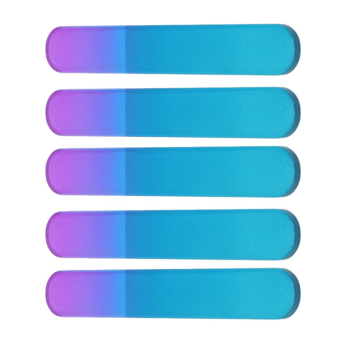 Ymiko 5-Pack Glass Nail Files with Cases – Double Sided Physical Polishing, Professional Manicure Tools, White - görsel 15